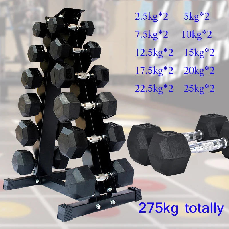 Hexagonal Dumbbell Set