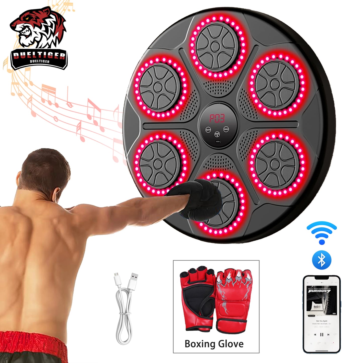 Music Boxing Machine with Bluetooth